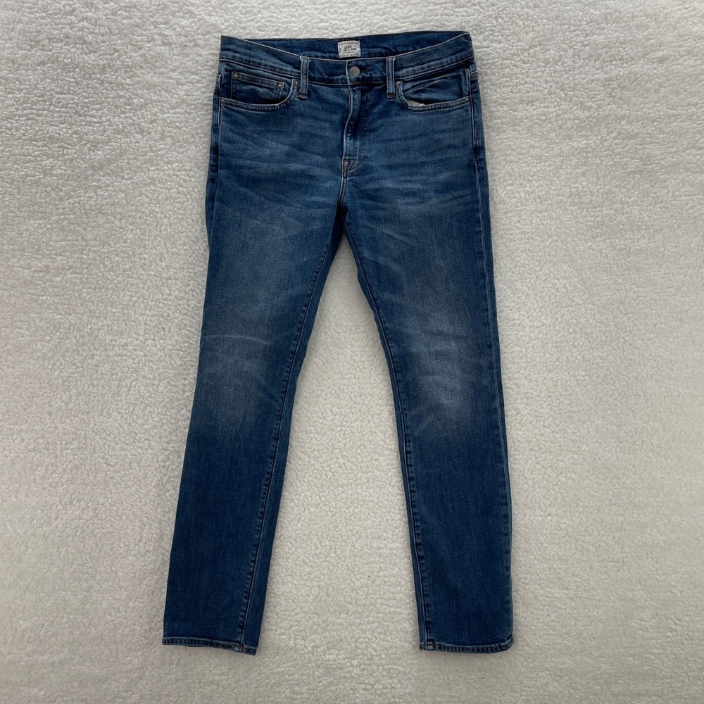 J Crew Jeans Men's 32x32 Blue 484 Slim Kurabo Japanese Denim Medium Wash Preppy